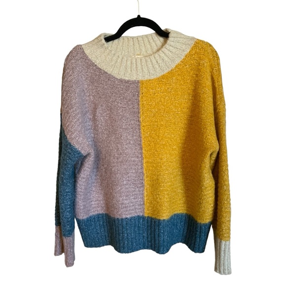 Hem Thread color block sweater - Picture 1 of 3